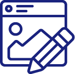 Home website icons random posting without strategy